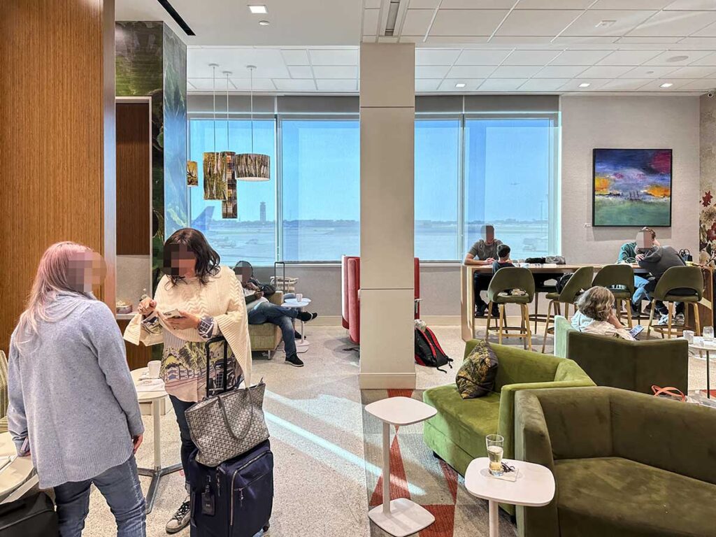 Crowded Amex Escape Lounge FLL 