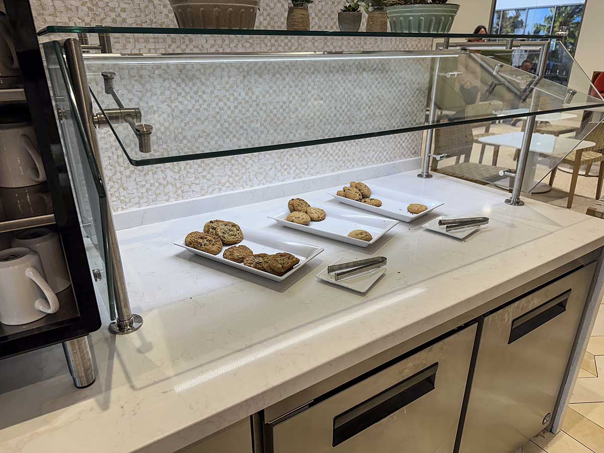 Amex Escape Lounge FLL desserts and sweets