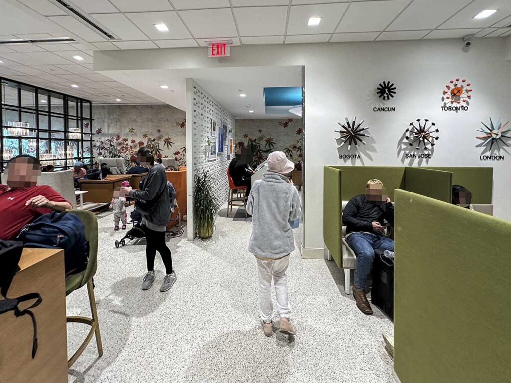 Walking around in the Amex Escape Lounge FLL 