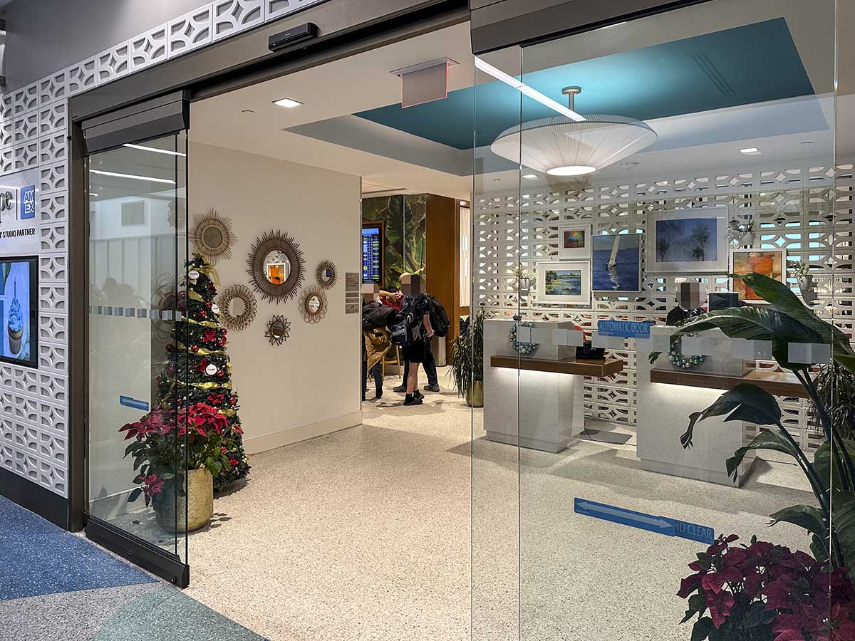 Amex Escape Lounge FLL main entrance