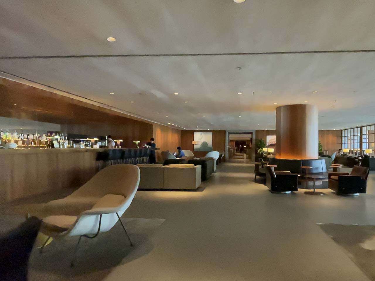 Layout of the Cathay Pacific The Pier Lounge Hong Kong