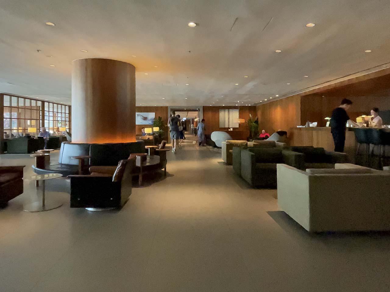 Cathay Pacific The Pier Lounge Hong Kong main seating area