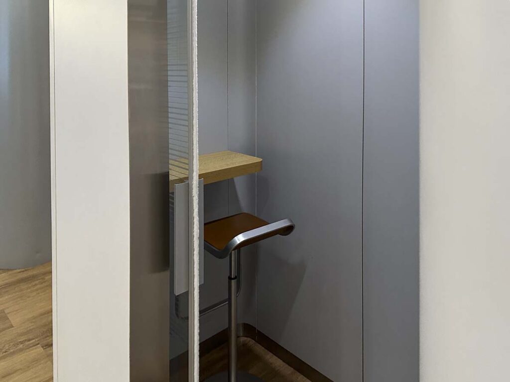 Lufthansa Lounge Heathrow Terminal 2 private room with chair and desk