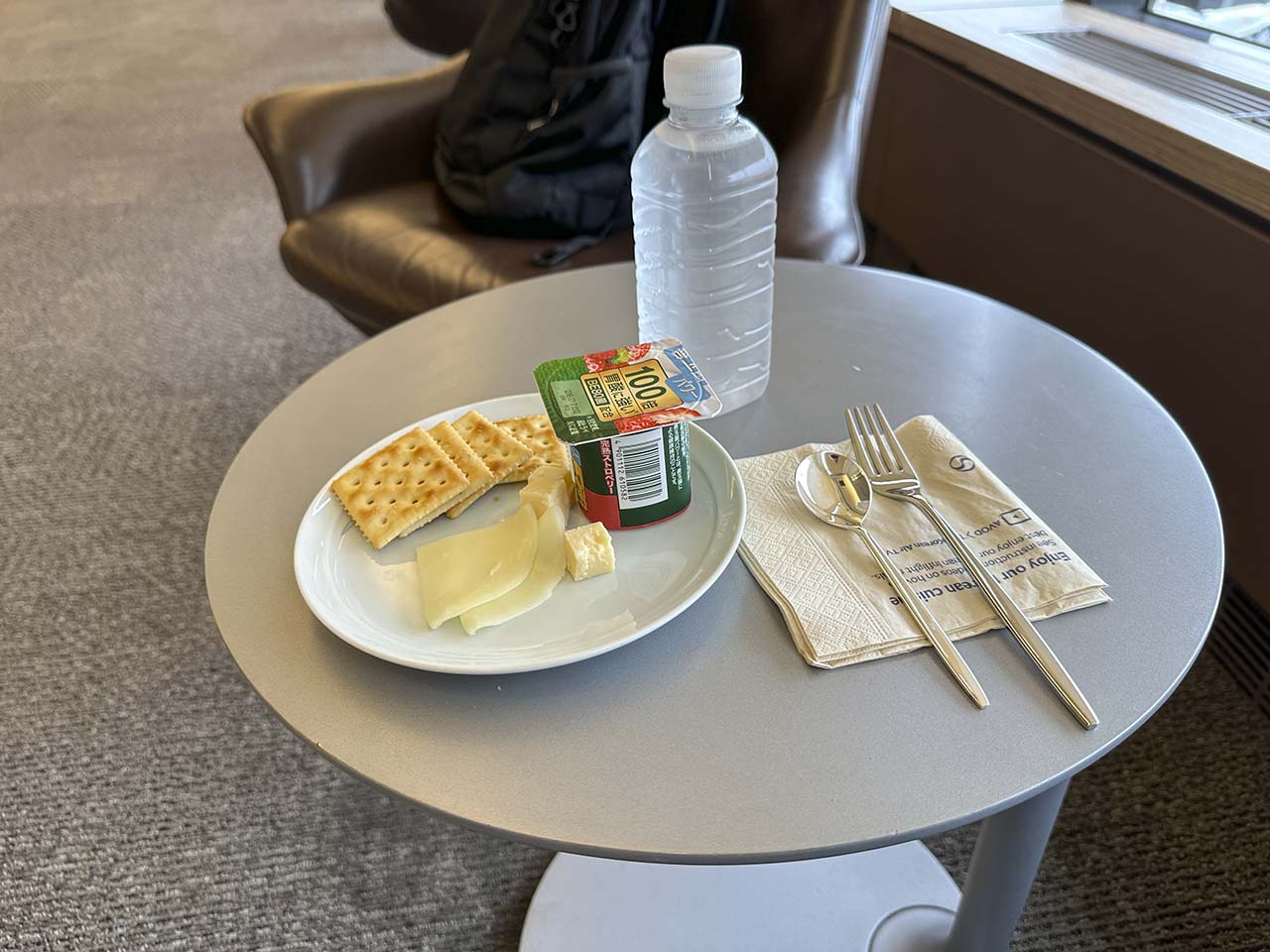 My breakfast in the Korean Air Lounge Terminal 1 Narita Airport